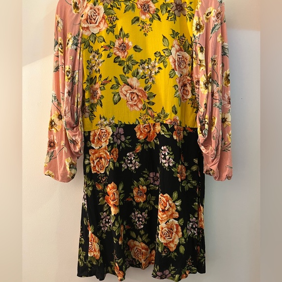 Zara Multicolour Floral Dress M 👗 - Picture 4 of 9